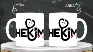 Doktorlara özel baskılı seramik kupa bardak