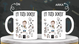Doktorlara özel baskılı seramik kupa bardak