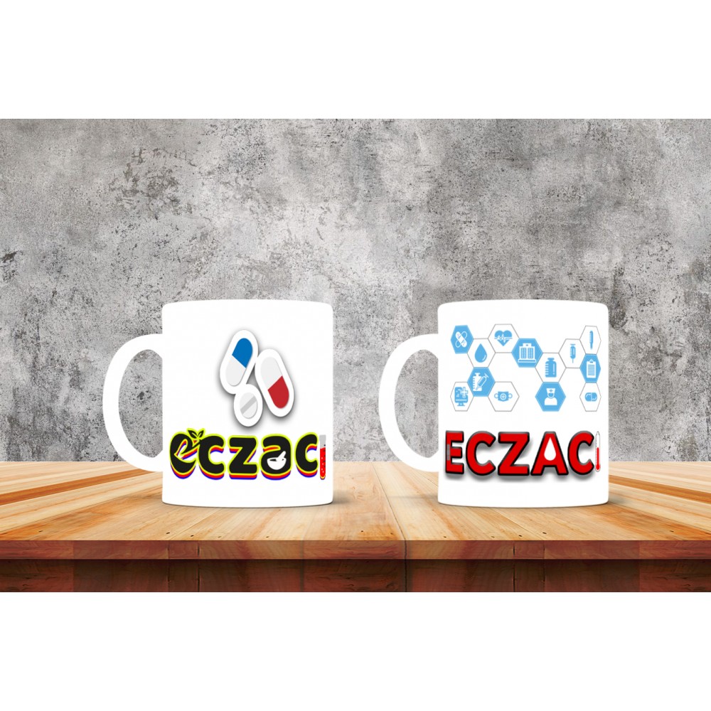 Eczacılara Özel Tasarımlı Baskılı Kupa Bardak – MiksHediye