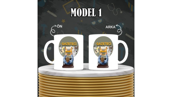 Gazetecilere Özel Tasarımlı Baskılı Kupa Bardak – MiksHediye