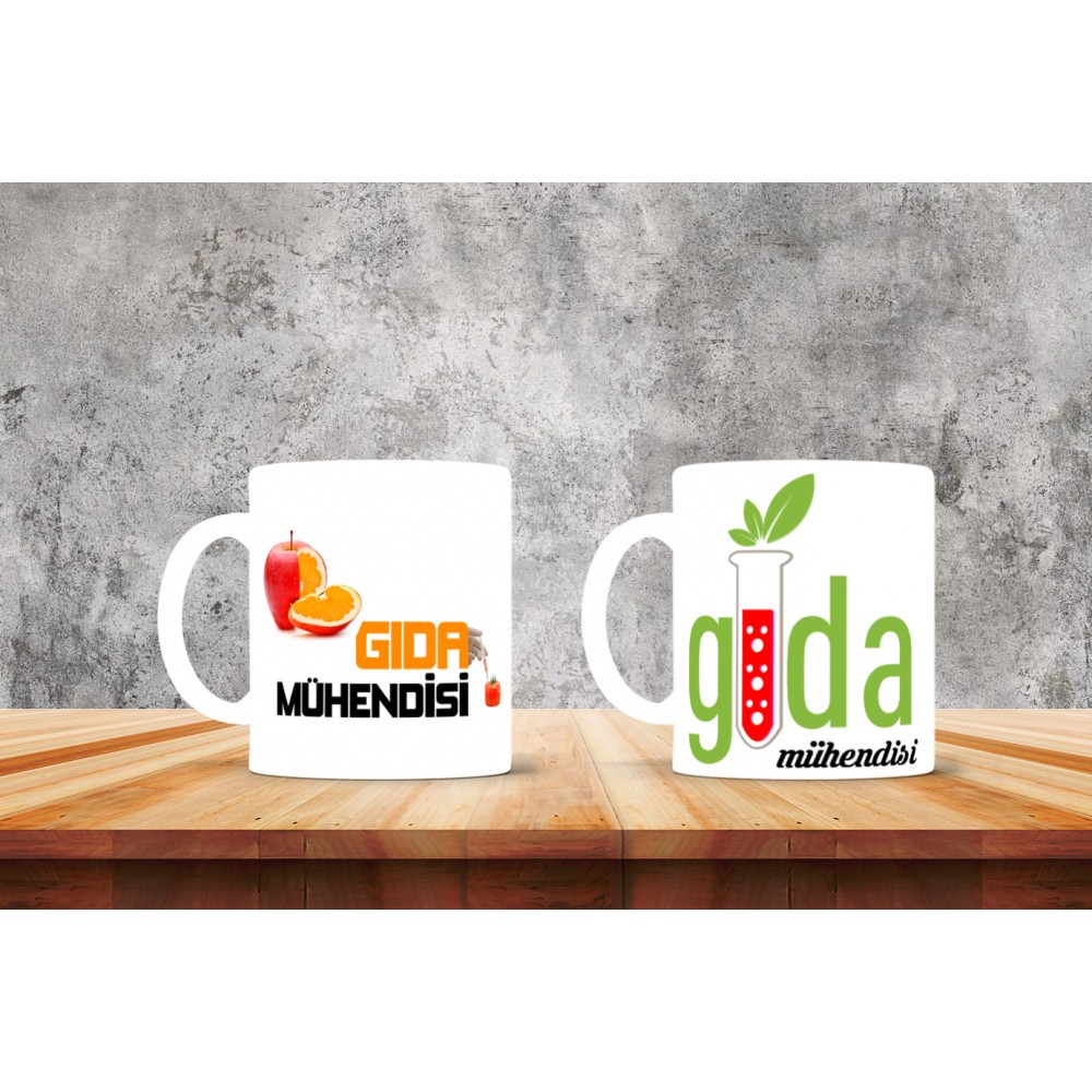 Gıda Mühendislerine Özel Tasarımlı Baskılı Kupa Bardak – MiksHediye