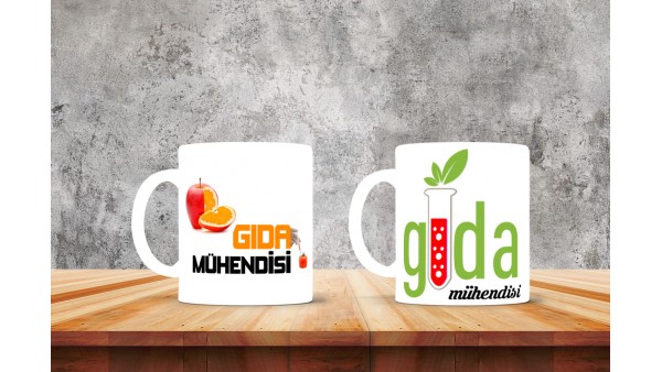 Gıda Mühendislerine Özel Tasarımlı Baskılı Kupa Bardak – MiksHediye