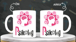 Psikologlara  özel baskılı seramik kupa bardak