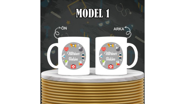 Veteriner Hekimlere Özel Tasarımlı Baskılı Kupa Bardak – MiksHediye