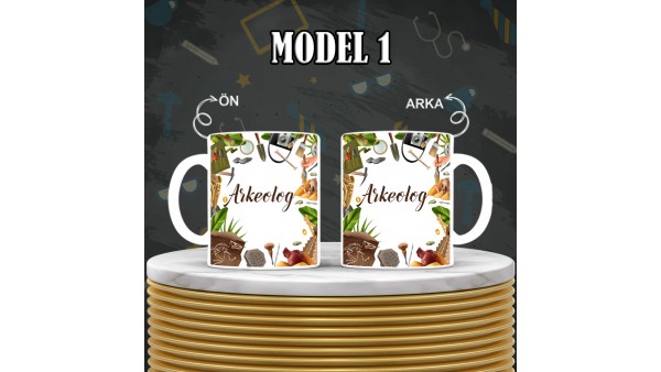 Arkeologlara Özel Tasarımlı Baskılı Kupa Bardak – MiksHediye