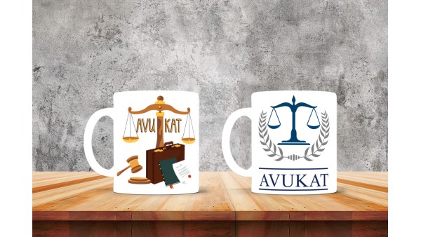 Avukatlara Özel Tasarımlı Baskılı Kupa Bardak – MiksHediye