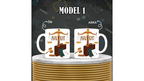 Avukatlara Özel Tasarımlı Baskılı Kupa Bardak – MiksHediye