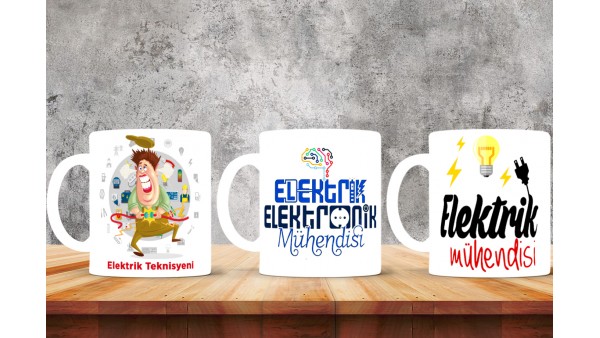 Elektrik Mühendislerine Özel Tasarımlı Baskılı Kupa Bardak – MiksHediye