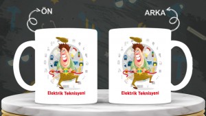 Elektrik Mühendislerine özel baskılı seramik kupa bardak
