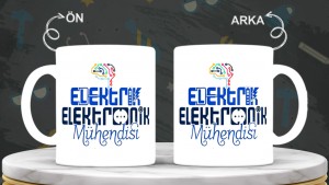 Elektrik Mühendislerine özel baskılı seramik kupa bardak