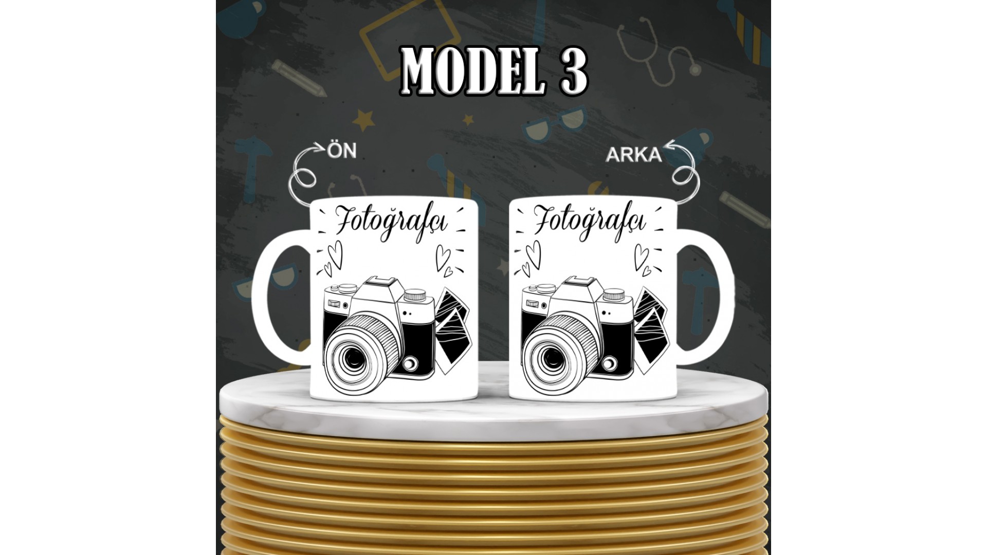 Fotoğrafçılara özel baskılı seramik kupa bardak