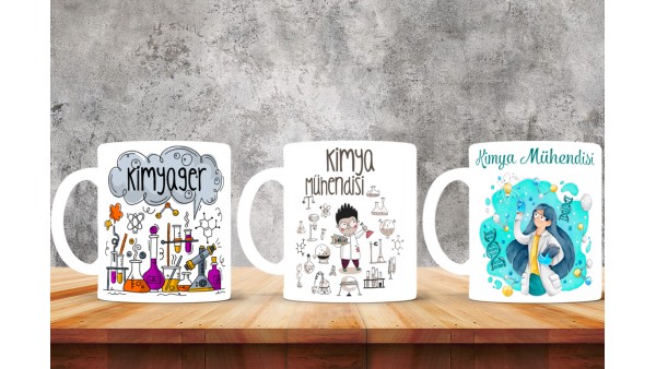 Kimya Mühendislerine Özel Tasarımlı Baskılı Kupa Bardak – MiksHediye