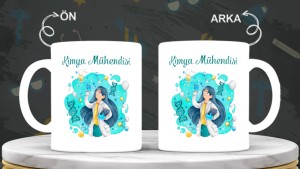 Kimya Mühendislerine özel baskılı seramik kupa bardak