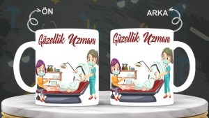 Kuaförlere özel baskılı seramik kupa bardak