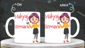 Kuaförlere özel baskılı seramik kupa bardak