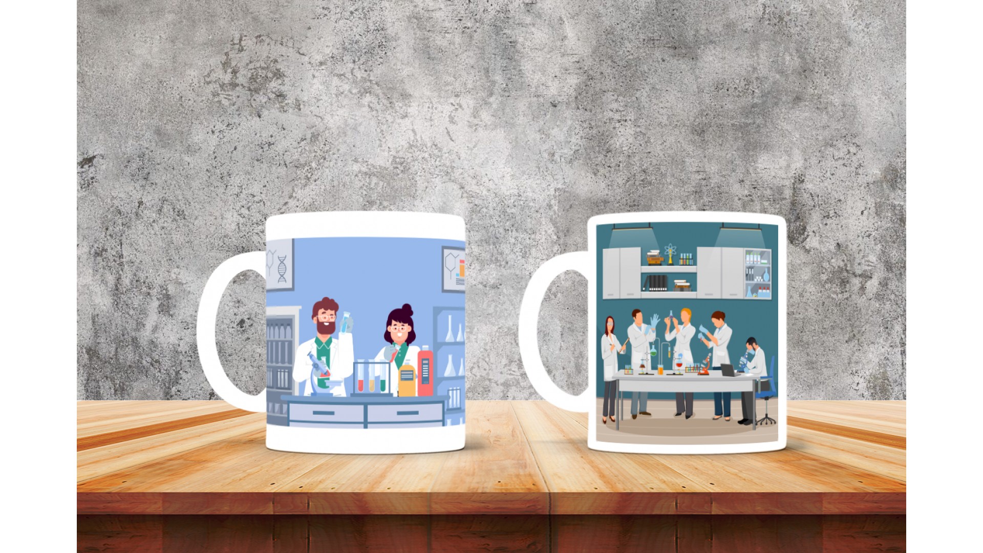 Laboratuar Teknikerlerine  özel baskılı seramik kupa bardak