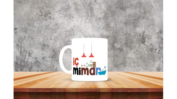 Mimarlara Özel Tasarımlı Baskılı Kupa Bardak – MiksHediye