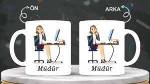 Müdür Yarıdımcılarına özel baskılı seramik kupa bardak