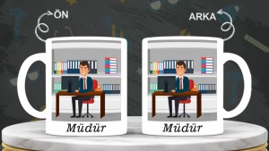 Müdür Yarıdımcılarına özel baskılı seramik kupa bardak