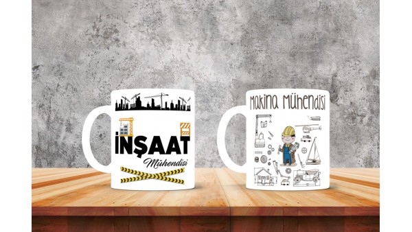 Mühendislere Özel Tasarımlı Baskılı Kupa Bardak – MiksHediye