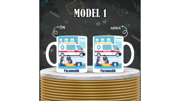 Paramediklere Özel Tasarımlı Baskılı Kupa Bardak – MiksHediye