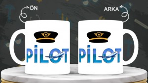 Polislere özel baskılı seramik kupa bardak