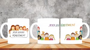 Ana Sınıfı Öğretmenlerine özel baskılı seramik kupa bardak