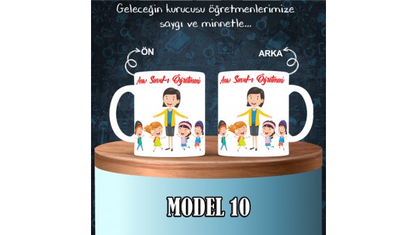 Ana Sınıfı Öğretmenlerine Özel Tasarımlı Baskılı Kupa Bardak – MiksHediye