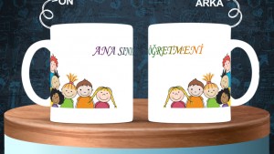Ana Sınıfı Öğretmenlerine özel baskılı seramik kupa bardak