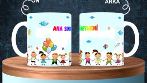 Ana Sınıfı Öğretmenlerine özel baskılı seramik kupa bardak