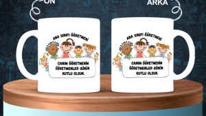 Ana Sınıfı Öğretmenlerine özel baskılı seramik kupa bardak