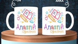 Ana Sınıfı Öğretmenlerine özel baskılı seramik kupa bardak