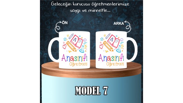 Ana Sınıfı Öğretmenlerine Özel Tasarımlı Baskılı Kupa Bardak – MiksHediye