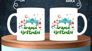 Arapça Öğretmenlerine özel baskılı seramik kupa bardak