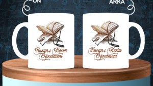 Arapça Öğretmenlerine özel baskılı seramik kupa bardak