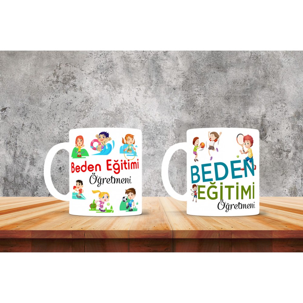 Beden Öğretmenlerine Özel Tasarımlı Baskılı Kupa Bardak – MiksHediye