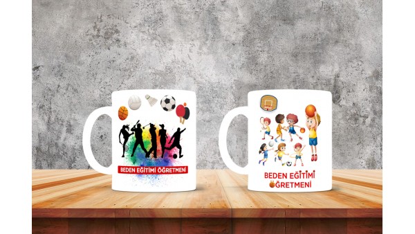 Beden Öğretmenlerine Özel Tasarımlı Baskılı Kupa Bardak – MiksHediye