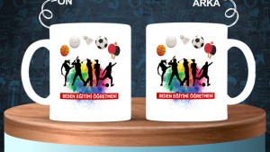 Beden Öğretmenlerine özel baskılı seramik kupa bardak