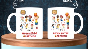 Beden Öğretmenlerine özel baskılı seramik kupa bardak
