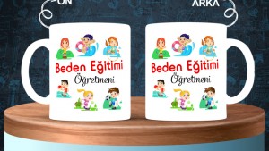 Beden Öğretmenlerine özel baskılı seramik kupa bardak