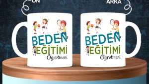 Beden Öğretmenlerine özel baskılı seramik kupa bardak
