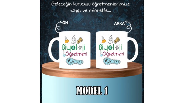 Biyoloji Öğretmenlerine Özel Tasarımlı Baskılı Kupa Bardak – MiksHediye