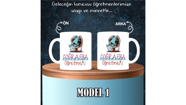 Coğrafya Öğretmenlerine Özel Tasarımlı Baskılı Kupa Bardak – MiksHediye
