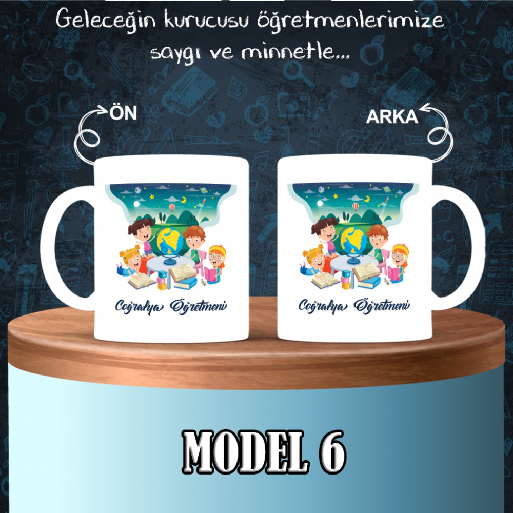 Biyoloji Öğretmenlerine özel baskılı seramik kupa bardak