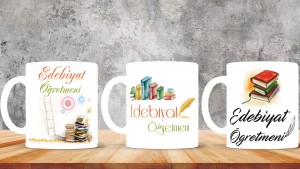 Edebiyat - Felsefe Öğretmenlerine özel baskılı seramik kupa bardak