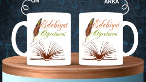 Edebiyat - Felsefe Öğretmenlerine özel baskılı seramik kupa bardak