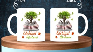 Edebiyat - Felsefe Öğretmenlerine özel baskılı seramik kupa bardak