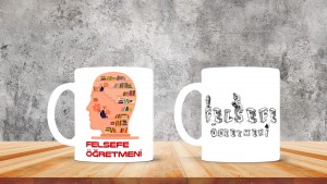 Edebiyat - Felsefe Öğretmenlerine özel baskılı seramik kupa bardak