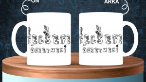 Edebiyat - Felsefe Öğretmenlerine özel baskılı seramik kupa bardak