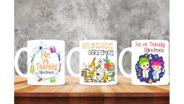 Fen ve Teknoloji Öğretmenlerine Özel Tasarımlı Baskılı Kupa Bardak – MiksHediye